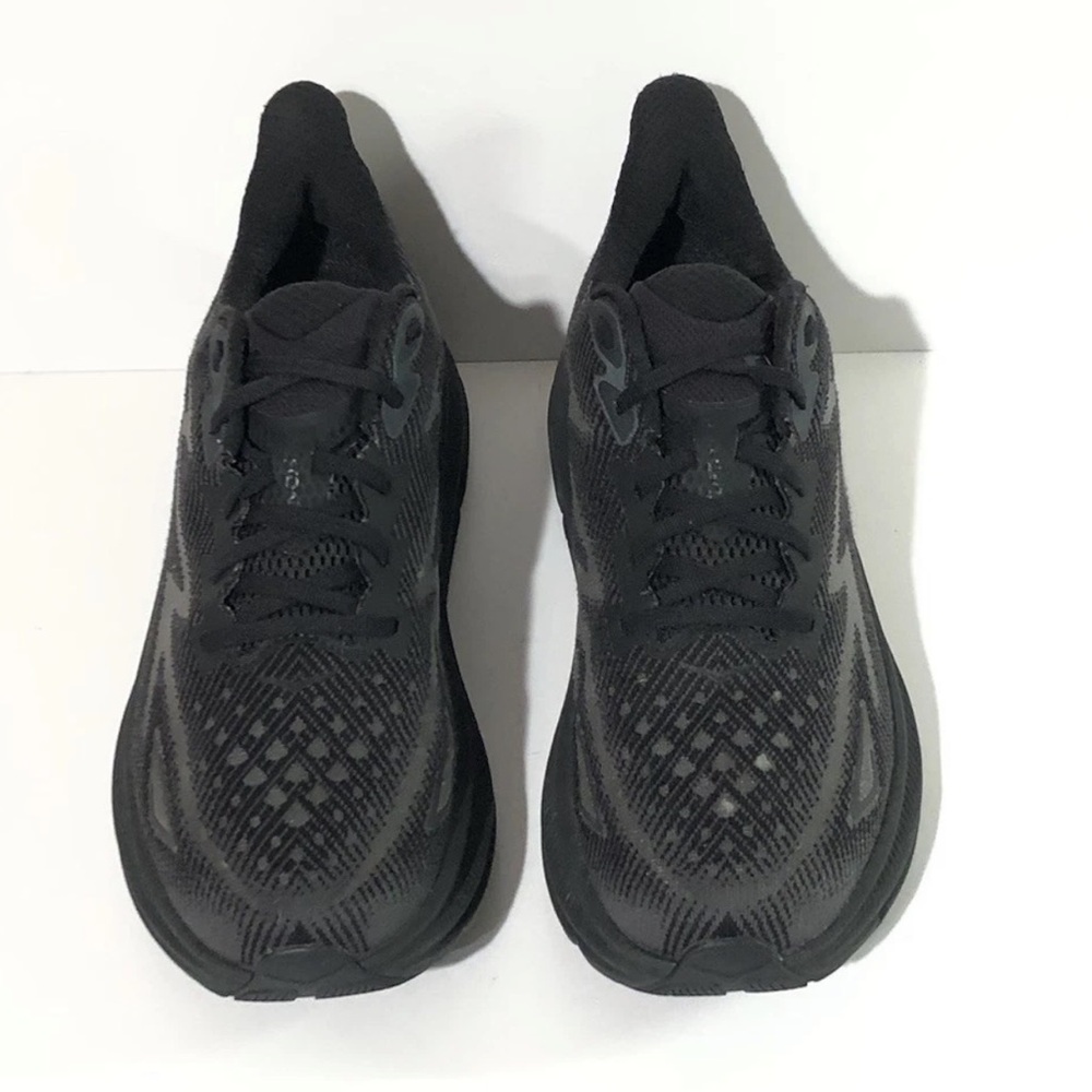 HOKA Black Clifton 9 Triple Black Running Shoes Men’s - Picture 3 of 9